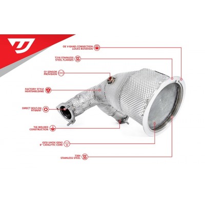 Unitronic Performance Downpipe for B9 S4/S5 3.0TFSI